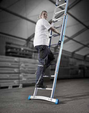 7 Extension Ladders 2-part extension ladders 3-part extension ladders 920 925 920 2-PART EXTENSION LADDER Number Stile Total Base stabiliser Standing Weight length (m) width (m) height (m) (kg)