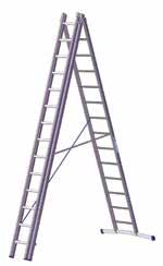 9 Multi-Purpose Ladders 3-part multi-purpose ladders 950 The curved shape of the base stabiliser ensures secure standing, even on uneven floors.