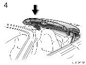 Fold the soft top slowly and house it completely. Press down the soft top toward the front from the rear and lock it.