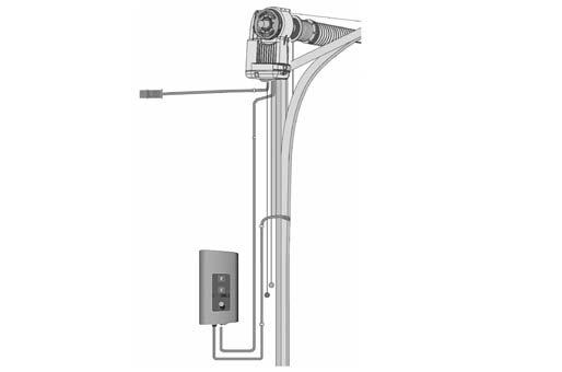 Recommended for doors of 250 kg and above (For all shaft types). 4.4 Electrical operation The can be supplied or upgraded with an electrical operating system.