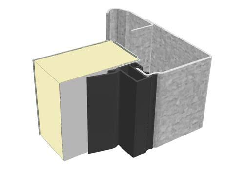 The double lip EPDM rubber top seal is mounted in an ABS adapter profile for optimal insulation and tightness. RAL 50
