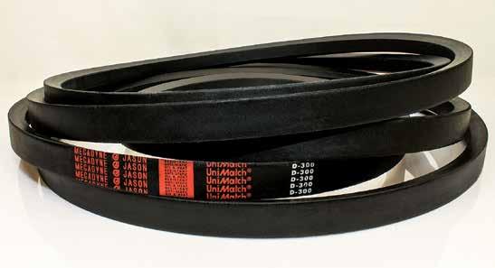 V-BELTS Classical Multi-Plus - D, E AVAILABLE SIZES Additional s may be available. Contact Megadyne for sizes not listed. D D90 95.0 3.40 D105 110.0 4.00 D115 120.0 4.30 D120 125.0 4.50 D128 133.0 4.80 D132 137.