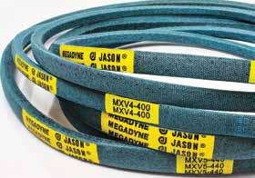 V-BELTS MXV Super Duty Lawn & Garden MXV3, MXV4, MXV5 Tough Aramid Reinforcement MXV belts are ideal for lawn and garden applications.