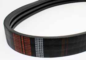 BANDED V-BELTS UniMatch Banded V-s B, C, D Oil & Heat Resistant/Static Dissipating UniMatch Banded V-belts are available in Classical sections B, C and D, and feature the same premium construction as