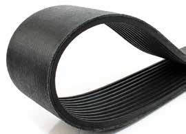 BANDED V-BELTS UniMatch Super Hi-Performance Banded Kevlar Deep Wedge 8VK Oil & Heat Resistant/Static Dissipating UniMatch Super High Performance Banded Kevlar V-belts are ready for the toughest,