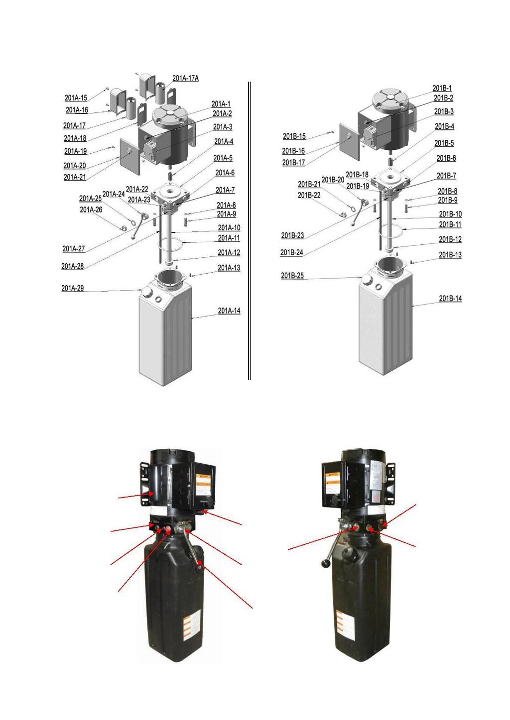 INDYPRO MANUAL POWER UNIT 220V/50HZ/1 phase 380V/50HZ/3 phase Fig. 45 Illustration of hydraulic valve for SPX & Indypro hydraulic power unit a.