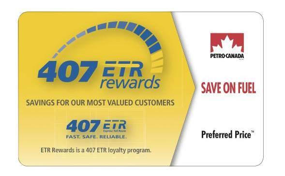 ETR REWARDS $45 million loyalty program Top tier of frequent users can save up to 10-15% off their bill Program designed after significant customer market research and a four-month pilot Savings in