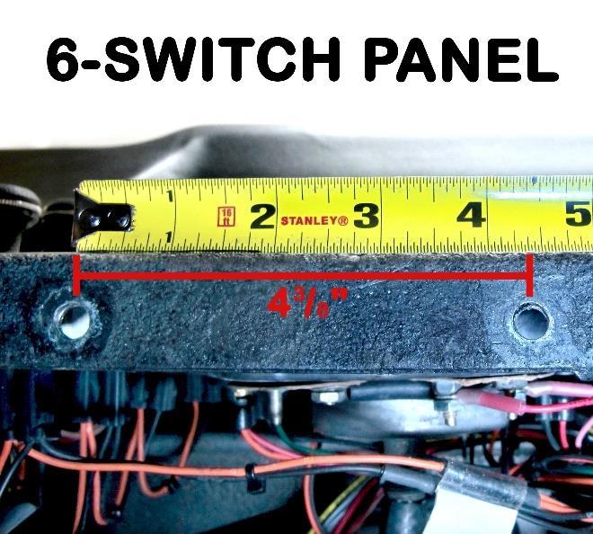 Step 2: To mount the switch panel you will need to