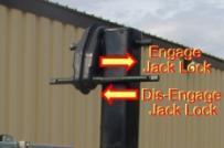 Figure 3-8, Trailer Jack Lock Open the Control Panel and remove the Yellow Push Button