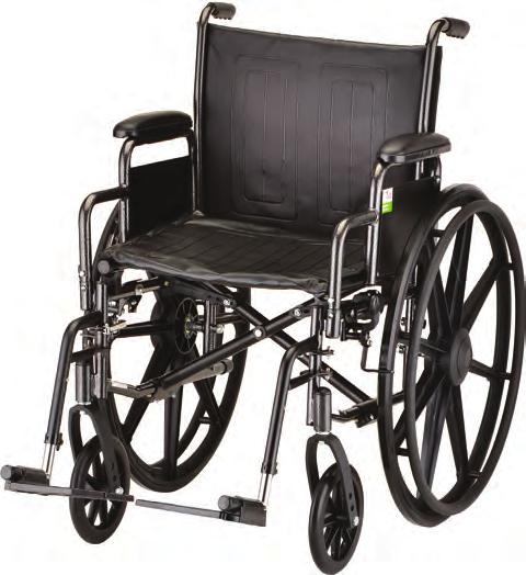adjust footrests 5166SE/5186SE - Detachable full arms with elevating leg rests Black vinyl upholstery WEIGHT: (5060S) 34 lb / (5080S) 36 lb SEAT DIM: (5060S) 16 w x 16 d / (5080S) 18 w x 16 d WIDTH
