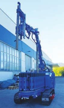 20 PILING & FOUNDATIONS Above: due to an innovative system of cylinders and rotary table, the MM8 s mast can drill in all directions Below: Soilmec micro-drilling rigs can be equipped with a modular
