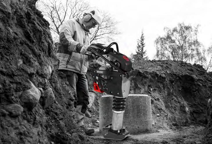 TAMPERS Used in construction, utility and municipal applications for compaction of cohesive and mixed soils, silt, clay, sand and gravel Powerful force and hitting power for excellent compaction
