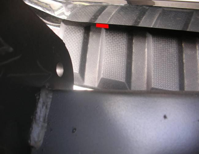 Driver/Left Side shown Area to be