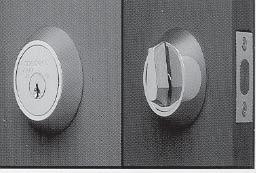 Fits 2 3/8" or 2 3/4" backsets with a 2 1/8" crossbore. High security features include: Includes both standard deadbolt and drivebolt. 2" deadbolt with 1" throw, made of saw-resistant steel.