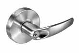 2-3/8" to order Latchbolt: 1/2" stainless steel throw Guardbolt: Deadlocks latchbolt when door is closed; standard on all locking functions Door Thickness: Adjustable from 1-3/8" to 1-3/4" Fronts: