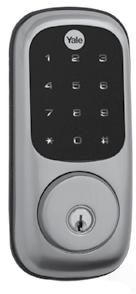 Yale Real Living With an easy-to-use acrylic touchscreen or durable push button key pad, the Yale Real Living deadbolt brings wireless access to residential home security.