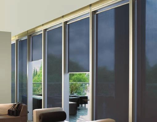 Interior shading Roller blind systems Model 590H Roller blind power operated metal