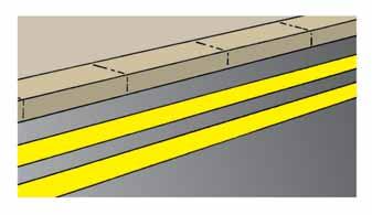 Road markings This single yellow line usually has an