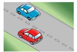 When the way is clear, move out and adjust your speed to that of the normal safe and legal flow of traffic.