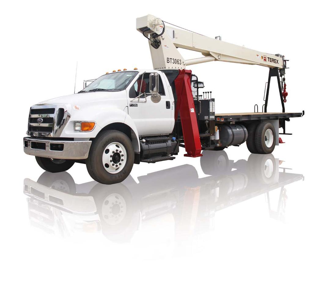 BOOM TRUCK CRANE DATASHEET - IMPERIAL Features 15 t @ 5 ft capacity at rated distance from center of rotation 63 ft maximum boom length 73 ft