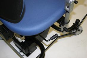 If both buttons are pushed simultaneously, there will be no movement. The standard seat height range of the 120-00102-00/-01 chair is 500-800mm or 19,7-31,5in. Other ranges are available.