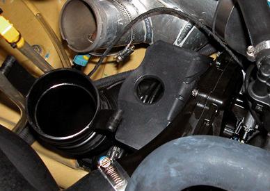 Remove air intake silencer support from