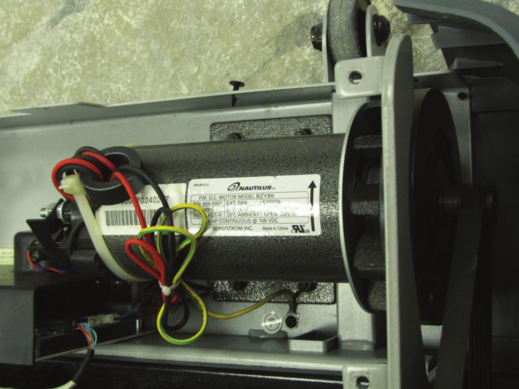 7. On the Motor Control Board, disconnect the Motor Power Wires by by releasing the clip and pulling straight out on the Connectors do not pull on the wire itself.