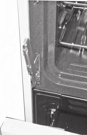 REMOVING AN Oven Hinge 1. Pull the range out of it s mounting location so that you access the side of the unit. 2.
