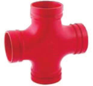 8068 Cross MATERIAL SPECIFICATIONS CAST FITTINGS: Ductile Iron conforming to ASTM A-536 FINISH: Rust inhibiting paint Color: Red (standard) Hot Dipped Zinc Galvanized conforming to ASTM A-153