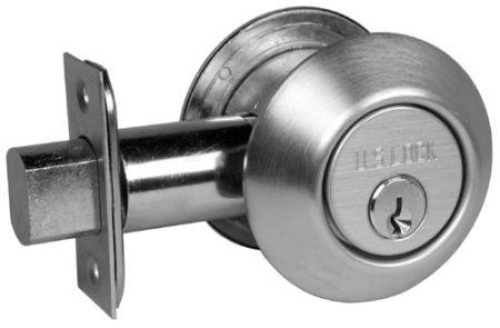 SERIES 1660 SERIES MORTISE CYLINDER DEADLOCKS Mortise cylinder deadlock Less cylinder Will accept 1" mortise cylinders Can be used with the RX Keyway Individually boxed, 10 per case Finishes: 3, 5A,
