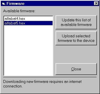 Firmware Firmware is program code in the device. Upgrades available with the download tool in BITS.