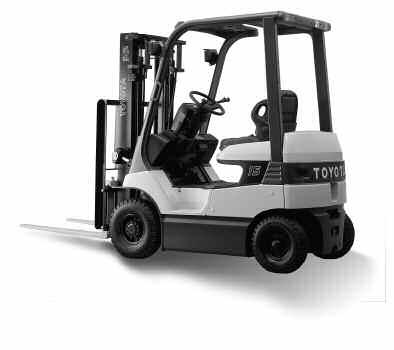 ELECTRIC POWERED FORKLIFT 7FB PNEUMATIC TIRE