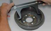 Documentation of a drum brake repair and wheel mounting 1 Check brake drum for wear and damage.
