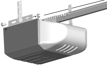 Mounting Opener to Ceiling To prevent SERIOUS INJURY or DEATH: - DO NOT connect power until instructed. - Install the Opener at least 7 feet (2.13m) above the floor.