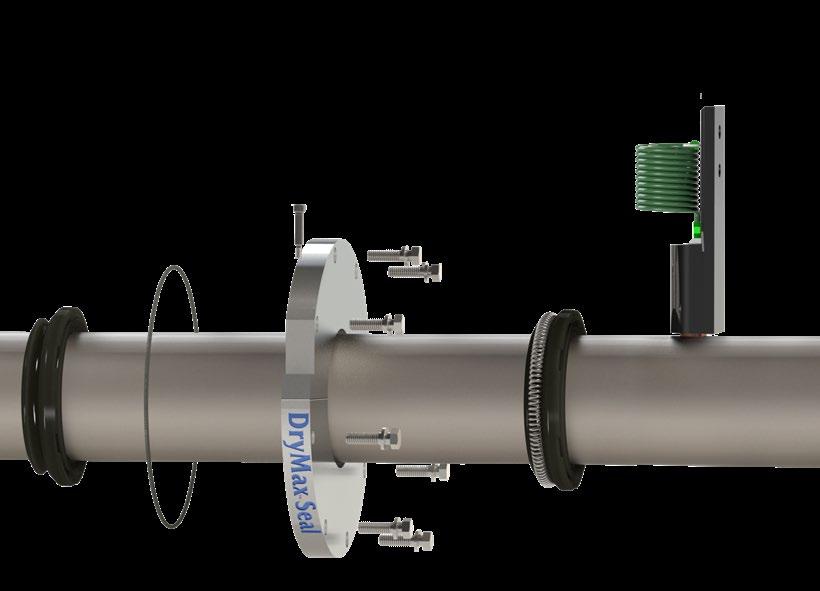 The Duramax DryMax Shaft Sealing System can be installed in new construction or replace an existing shaft seal.