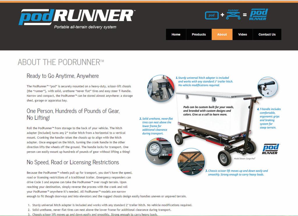 Mobile Service & Repair and much, much more Be sure to check out our PodRunner website for additional product offerings, Pod accessories, pictures,