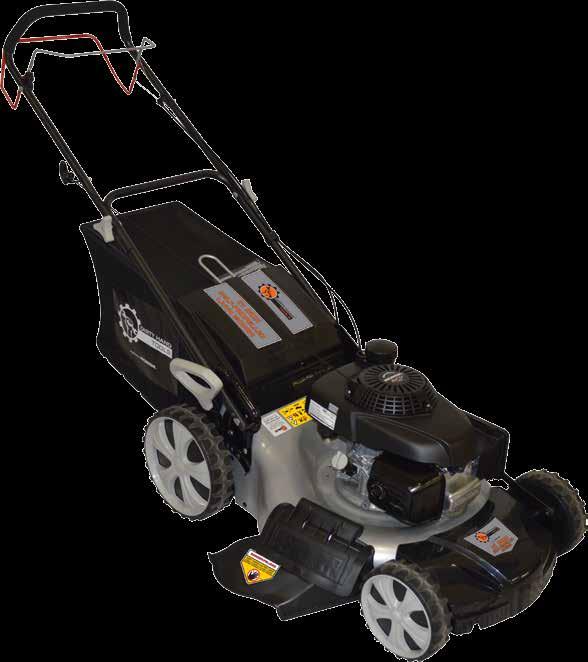 Unpacking and Setup Your lawn mower is assembled at the factory and shipped with the handlebar folded forwards.