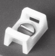 60/c 228.60/c 4-WAY CABL TI MOUNTING CLIP NYLON MOUNT WITH ACRYLIC ADHSIV Clean or wipe surface before mounting STOCK UPC SIZ MOUNTING WT. STD. NO. NO. SCRW DIA. PR PKG. PKG. WHIT MP25 2005 / 4" sq.