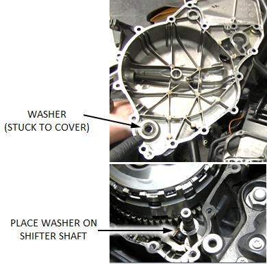 cover gasket. Replace this gasket if it is torn or damaged.