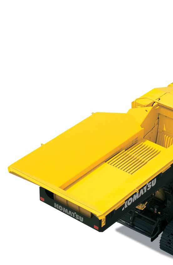M OBILE CRUSHER WALK-AROUND The newly designed Komatsu mobile crusher looks simple, and it s very powerful. This newly developed crusher offers you an amazing crushing capacity of 50-240 ton/h.