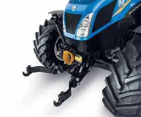 MULTIFUNCTIONAL FRONT LINKAGE AND PTO FOR ENHANCED FLEXIBILITY The factory fitted front linkage can lift up to 1850kg and the 1000-speed PTO further