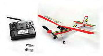 Items Included With Your Model: Transmitter (RTF Versions only) AA batteries (4) (RTF Versions only) Assembled aircraft Li-Po