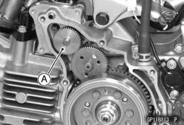 Starter Motor Clutch ELECTRICAL SYSTEM 15-29 Starter Motor Clutch Inspection Drain the engine oil (see Engine Oil Change in the Periodic