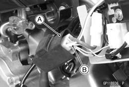 Electrical Starter System Measure the outer diameter [A] of the commutator [B]. Replace the starter motor with a new one if the commutator diameter is less than the service limit.