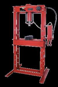 OPENING WIDTH HEIGHT WEIGHT 837 50 7 5-1/2 9 32 44 68 672 lbs Shop Presses 35 TON CAPACITY FLOOR PRESS MODEL 834 Automotive and heavy-duty use Two-speed hand pump provides faster travel to