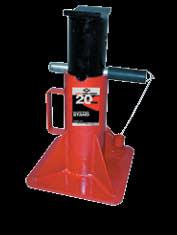 10-TON CAPACITY TRUCK STAND MODEL 3310A Heavy duty, pin-type post adjusts to ten height