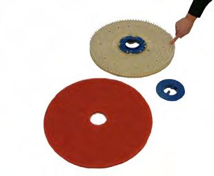 MACHINE PREPARATION ATTACHING A CLEANING PAD TO YOUR PAD DRIVER - DISK HEAD If using a floor pad with your S-20 pad driver: 2 3 Remove the pad driver by