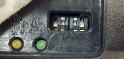 Should you choose to change from the original battery type, the charger can be changed by re-setting the dip switches.