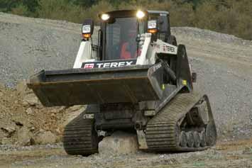 The Terex compact track loader is not at all phased by the most