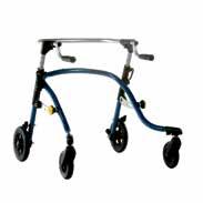 Birillo 2-8 years 60kg 12.7Kg N/A 50-58.5cm 58-78cm Height adjustable steel frame Yogi is an anterior walker for children and adolescents, offered in two sizes.